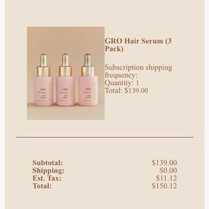 GRO Hair Serum (3 Pack)